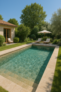Piscine en pierre naturelle