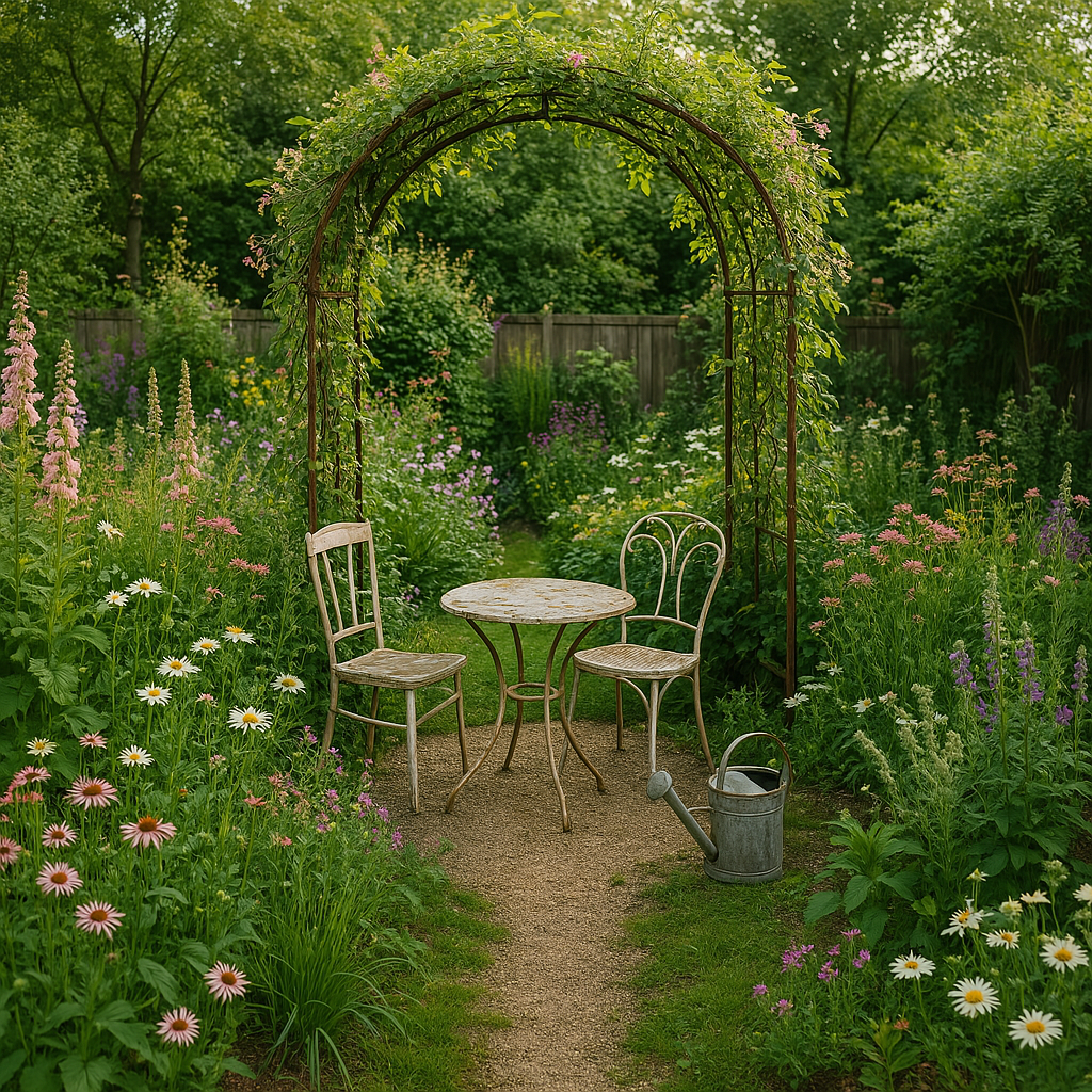 Idée de décoration jardin champêtre