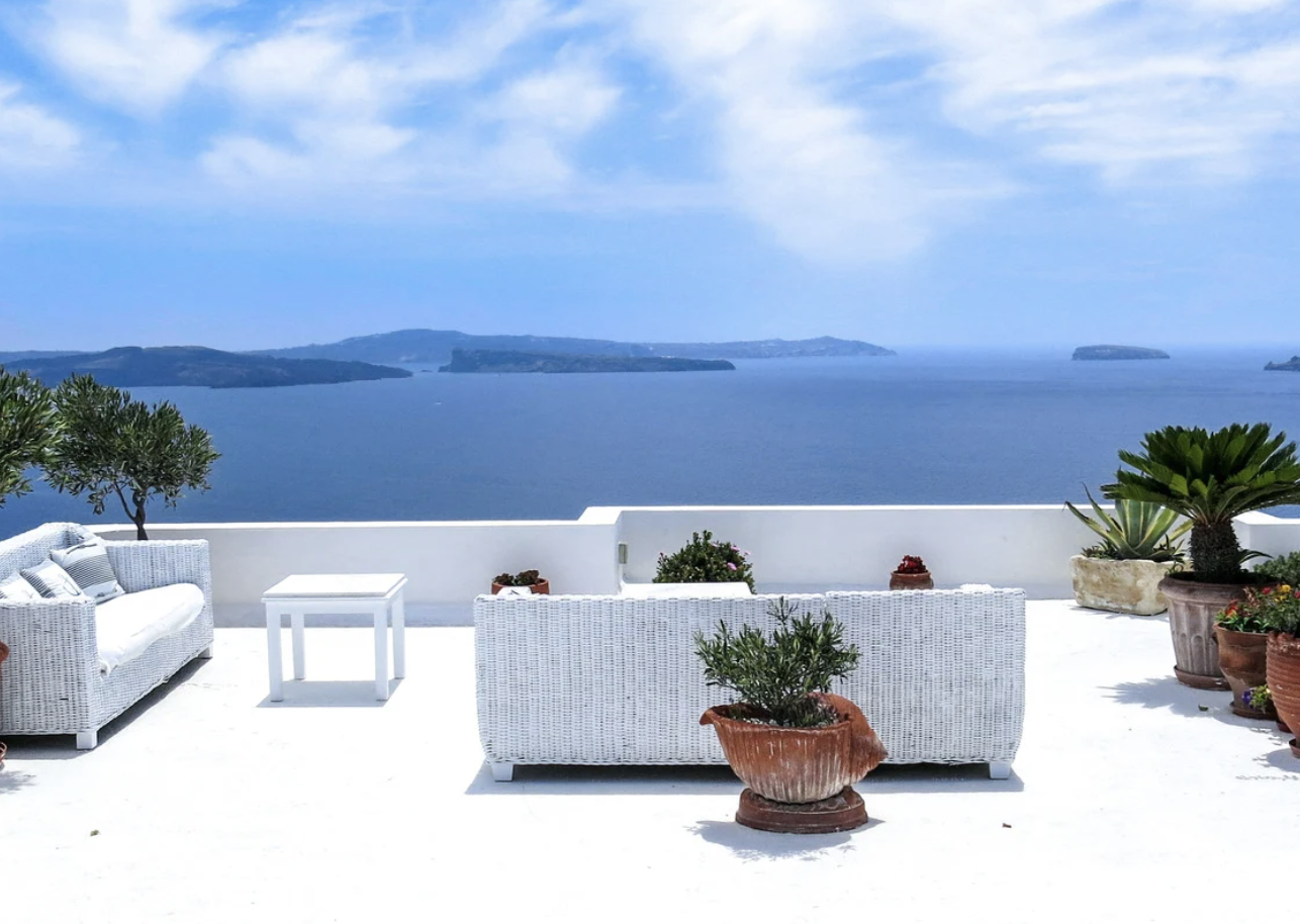 Terrasse en béton ciré