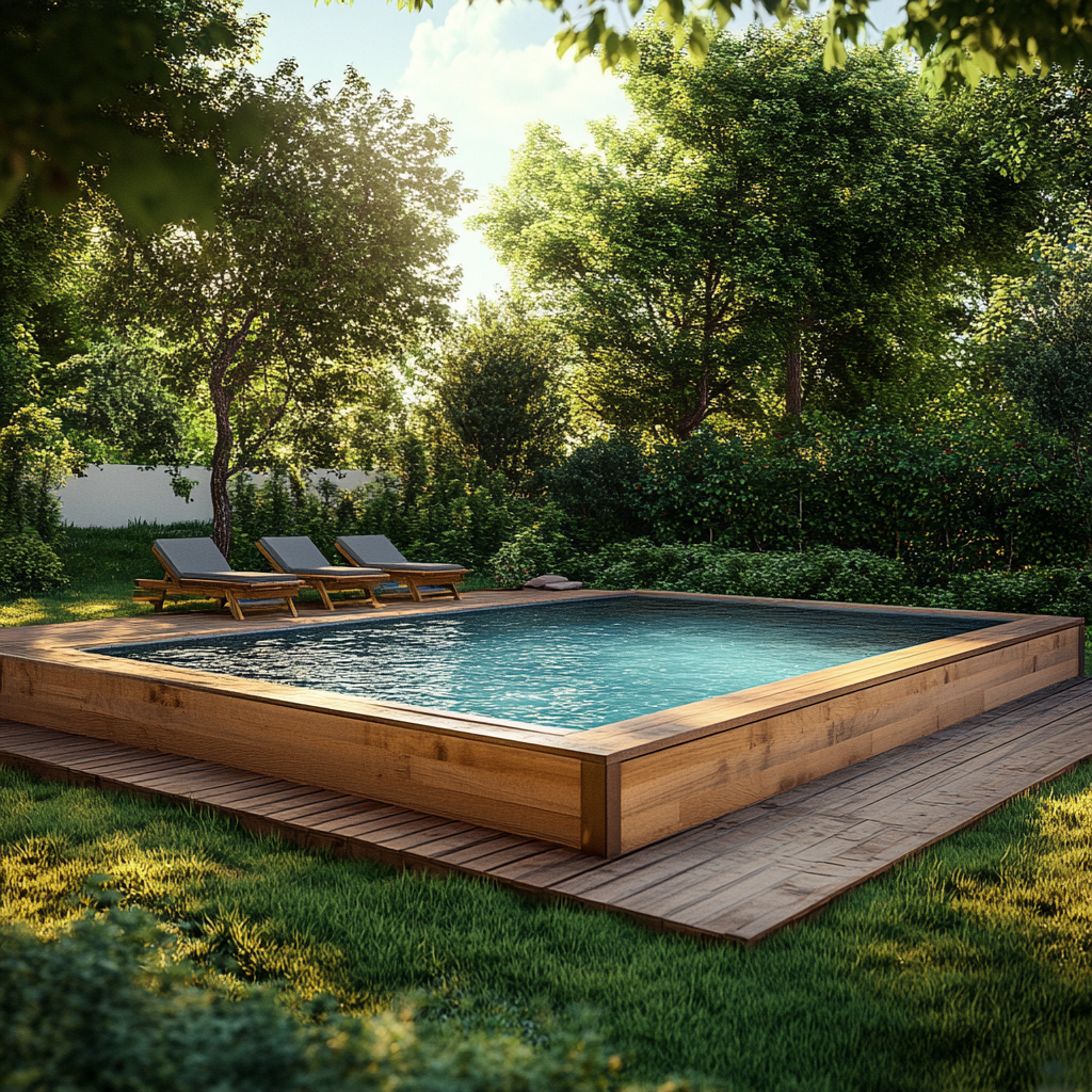 Piscine DIY en bois